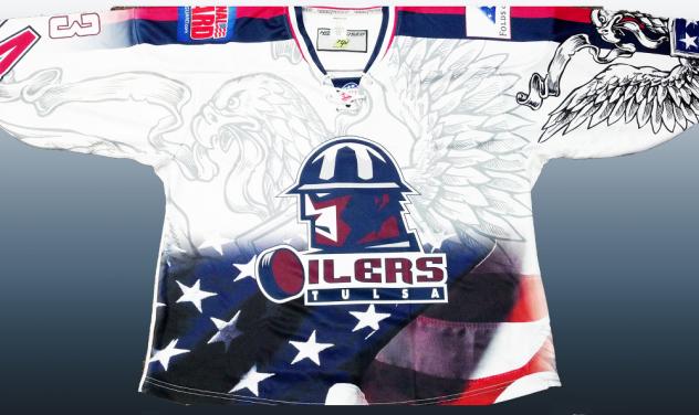 Oilers Military Night Jersey