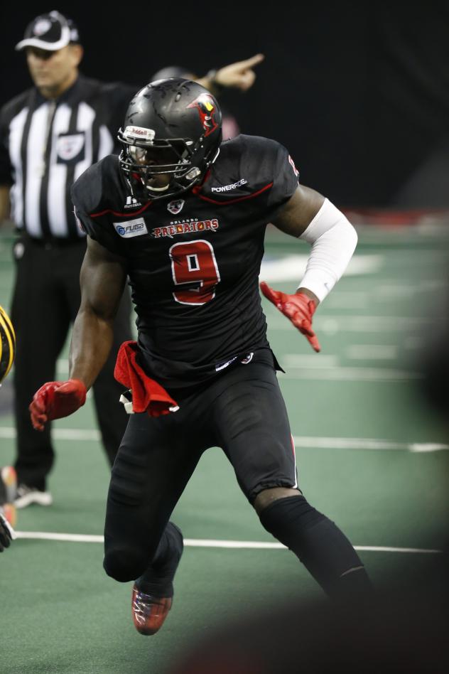 Orlando Predators Defensive End Earl Okine