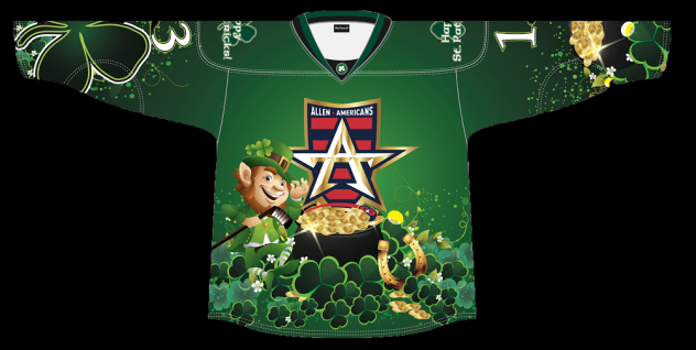 St. Patrick's Day Allen Americans Jerseys