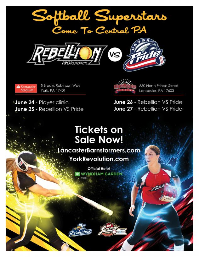 Pennsylvania Rebellion and USSSA Pride to Play in Central Pennsylvania