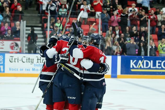 Tri-City Americans Celebrate Playoff Berth, Win