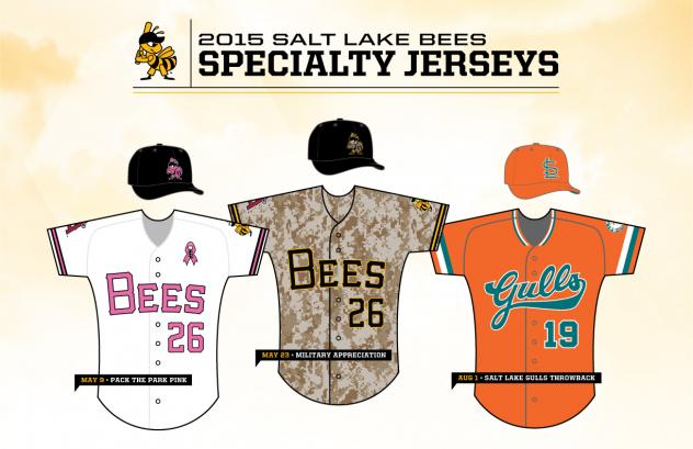 Salt Lake Bees Specialty Jerseys
