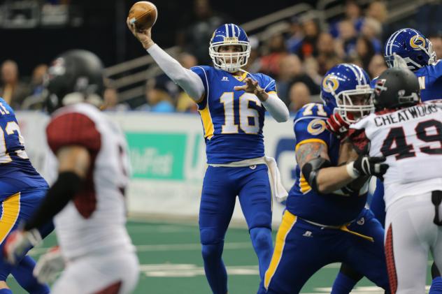 Tampa Bay Storm Quarterback Jason Boltus vs. Cleveland Gladiators