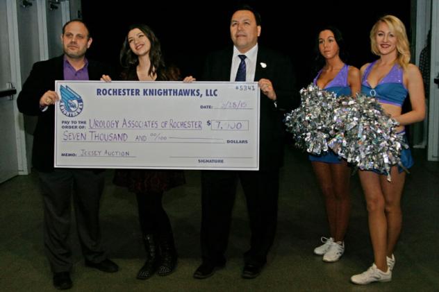 Knighthawks Present $7,000 Check to UAR