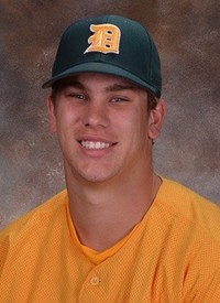 Battle Creek Bombers Pitcher Andrew Mitchell with Delgado Community College
