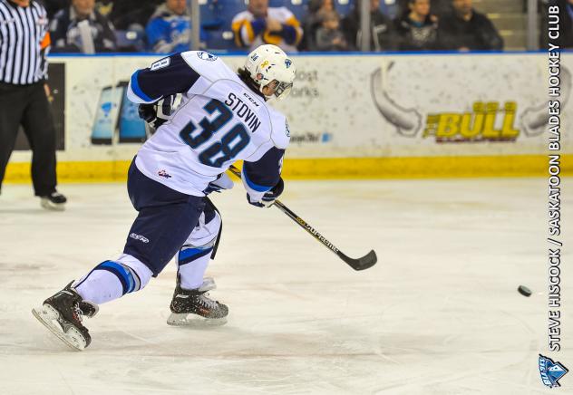 Brett Stovin of the Saskatoon Blades