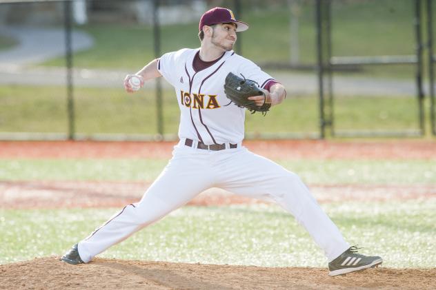 Future Newark Pilot Pitcher Vinny Martin with Iona College