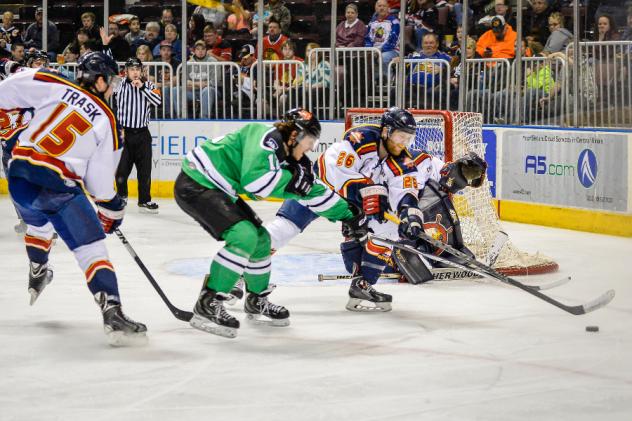 Trask Zobak of the Peoria Rivermen vs. Louisiana IceGators