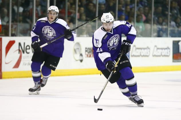 Forward Chris Wilkie of the Tri-City Storm