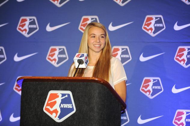 Stephanie Verdoia at the NWSL Draft
