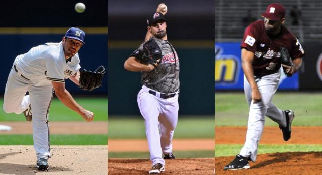 Long Island Ducks Signees Mark Rogers, Carmine Giardina and Amalio Diaz