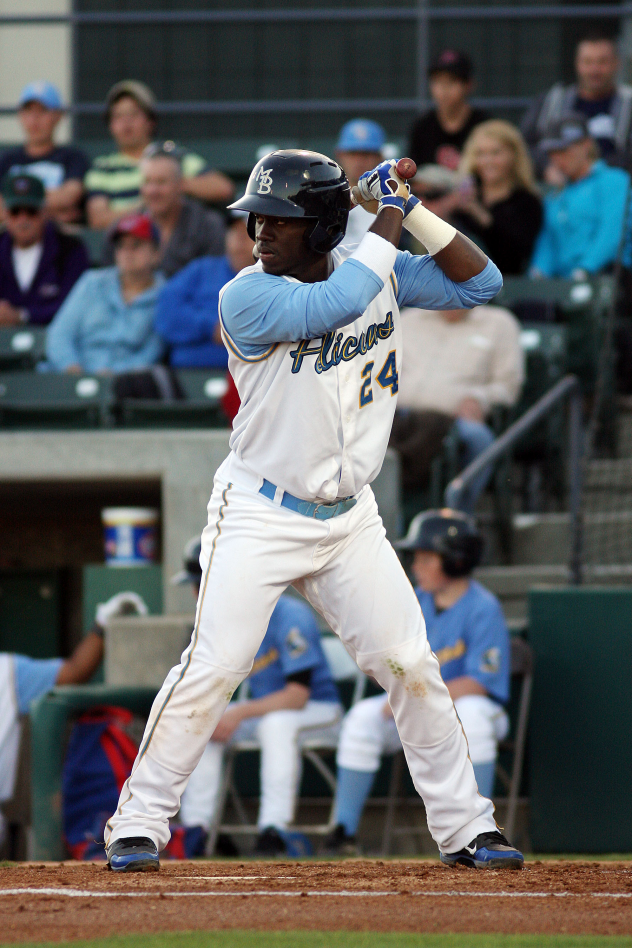 Odubel Herrera of the Myrtle Beach Pelicans