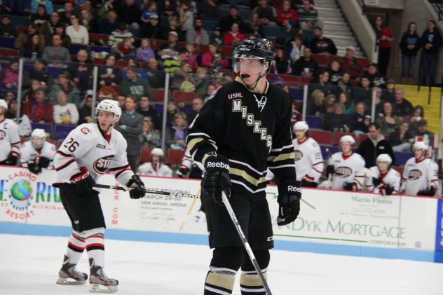 Doyle Somerby with the Muskegon Lumberjacks