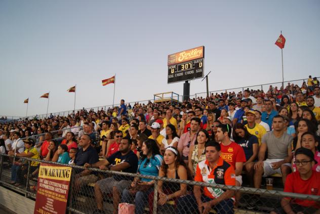 Strikers Record Crowd