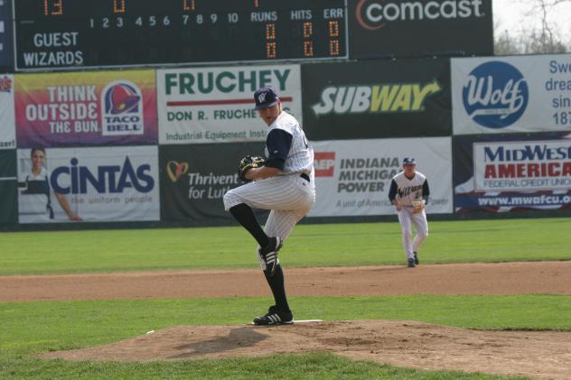 Mat Latos with the Fort Wayne Wizards in 2008