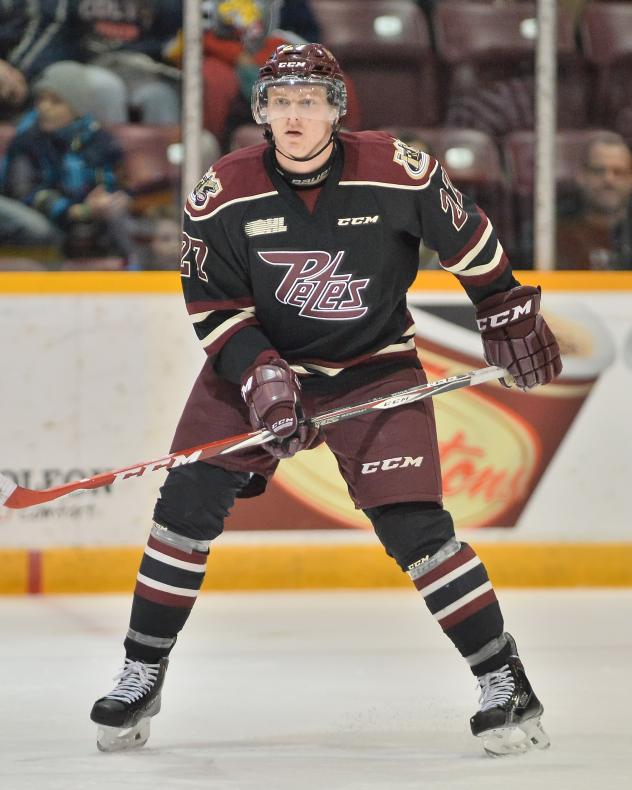 Peterborough Petes Defenceman Matt Spencer