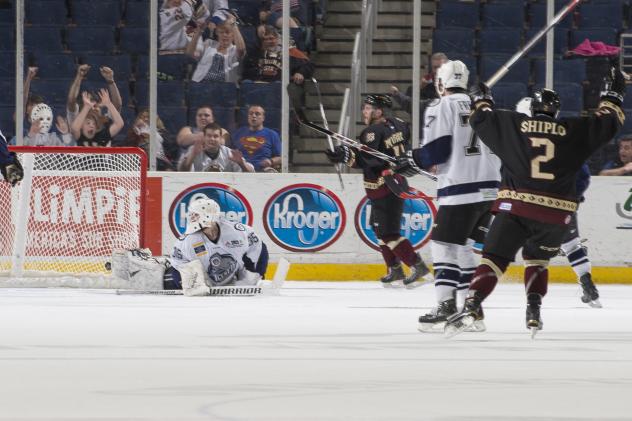 Gwinnett Gladiators Celebrate Game-Winning Goal