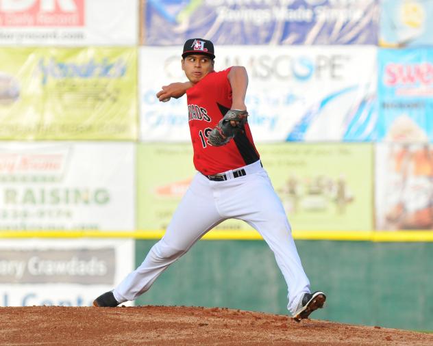 Ariel Jurado of the Hickory Crawdads