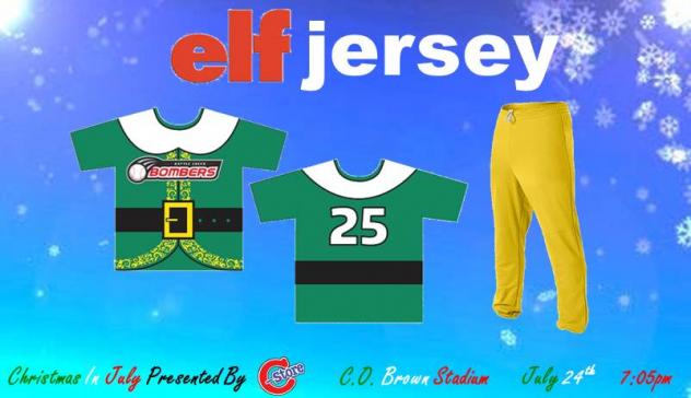 Battle Creek Bombers' Elf Jerseys