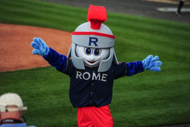 Rome Braves Mascot Roman