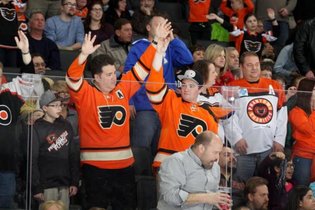 Fans at Lehigh Valley Phantoms Game