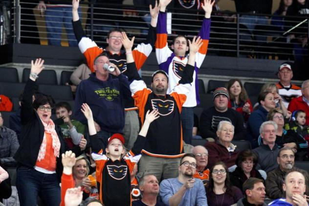 Fans at Lehigh Valley Phantoms Game