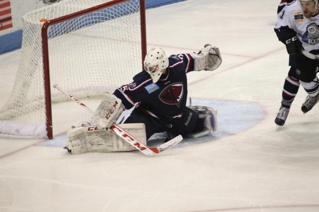 South Carolina Stingrays Goaltender Jeff Jakaitis vs. Evansville IceMen
