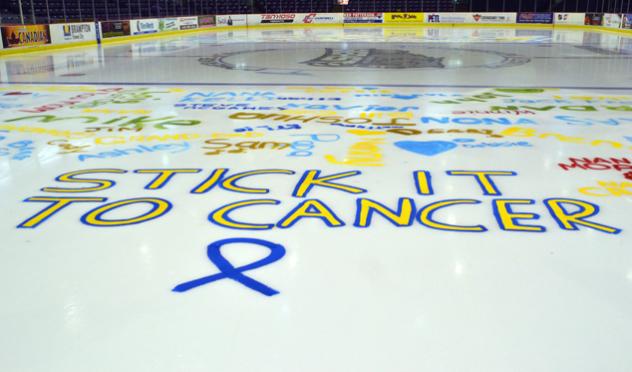 Brampton Beast's Painted Ice