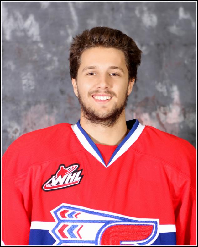 Forward Liam Stewart with the Spokane Chiefs