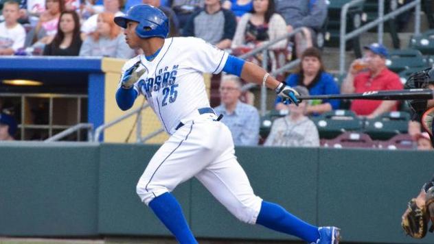 Moises Sierra of the Omaha Storm Chasers