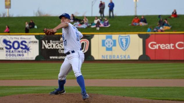 Joe Blanton of the Omaha Storm Chasers