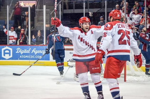 Allen Americans Celebrate vs. Tulsa Oilers
