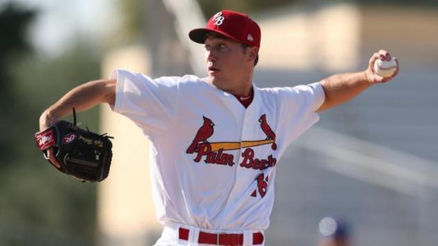 Kyle Helisek with the Palm Beach Cardinals