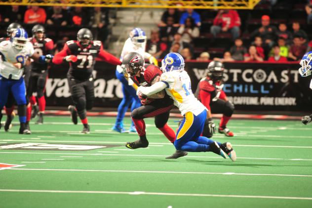Tampa Bay Storm DB Al Phillips vs. the Cleveland Gladiators