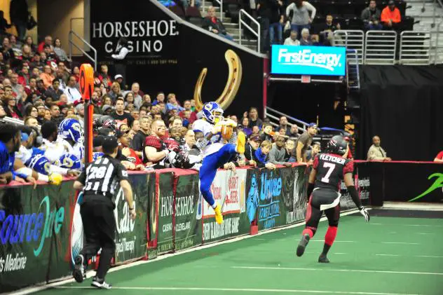 Tampa Bay Storm WR Kendrick Ings vs. the Cleveland Gladiators