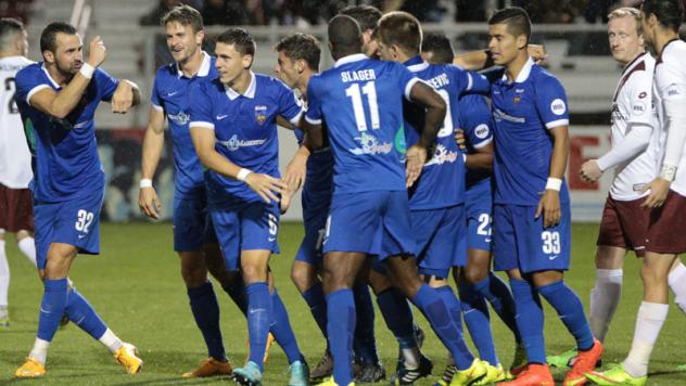 Orange County Blues FC Celebrate