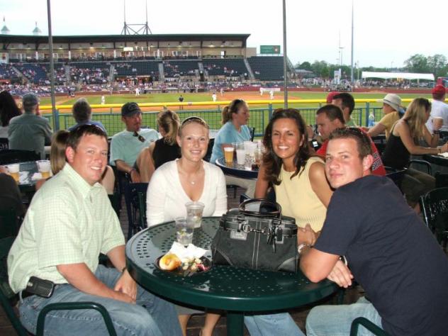 Relaxing at a Lexington Legends Game