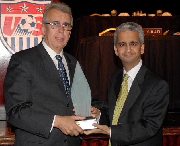 Francisco Marcos with Sunil Gulati