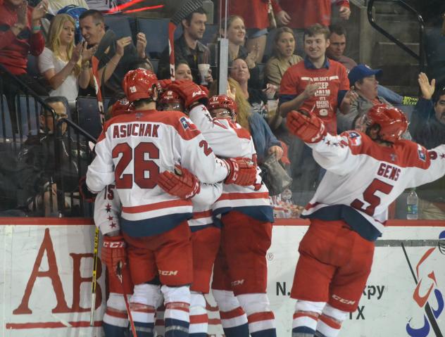 Allen Americans Celebrate vs. the Rapid City Rush