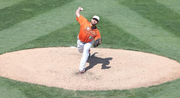 Long Island Ducks Pitcher Hector Ambriz