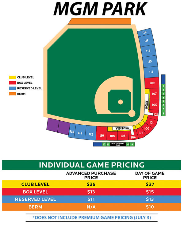 Mgm Park Seating Chart