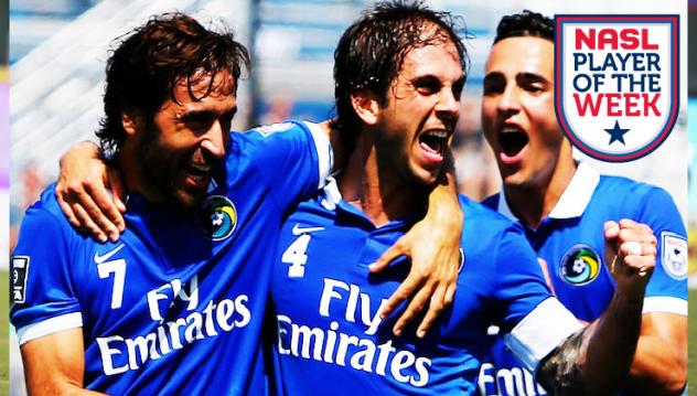 NASL Player of the Week New York Cosmos Defender Carlos Mendes