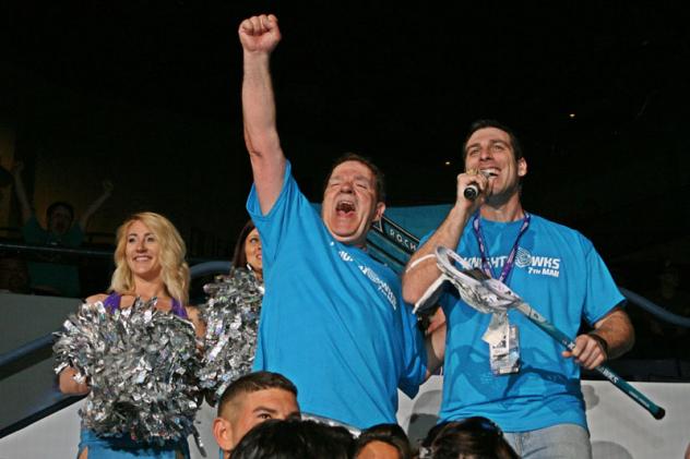 Warren Kosel Sr. Cheers on the Rochester Knighthawks