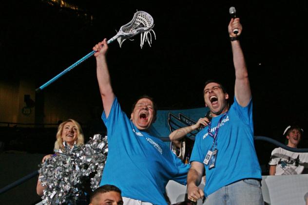 Warren Kosel Sr. Cheers on the Rochester Knighthawks