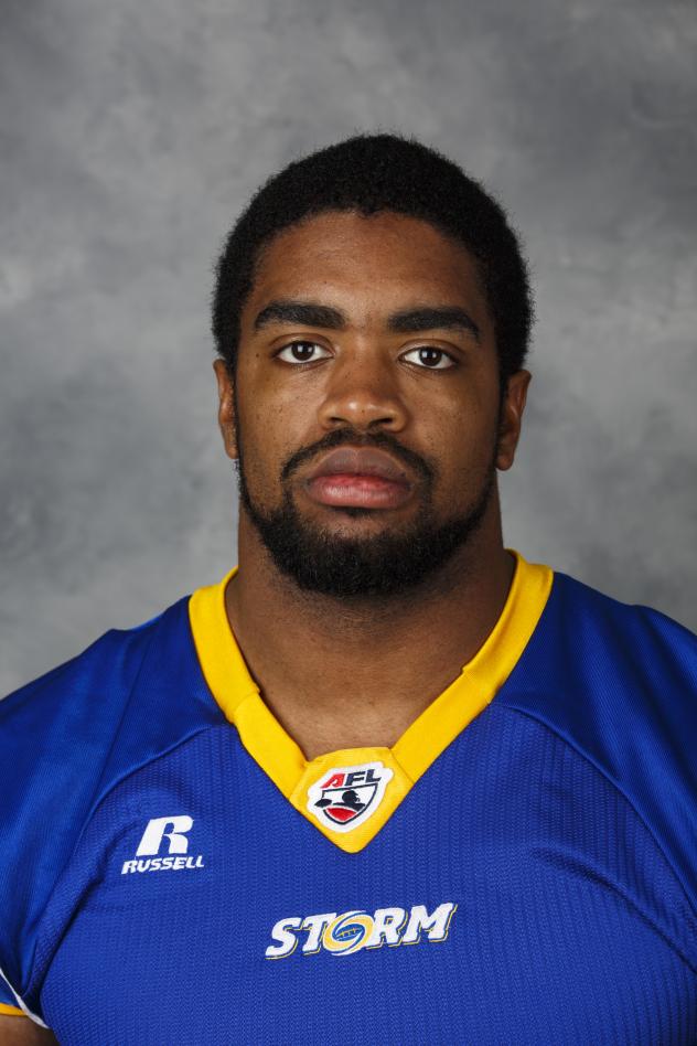 Tampa Bay Storm Defensive Lineman Ryne Giddins
