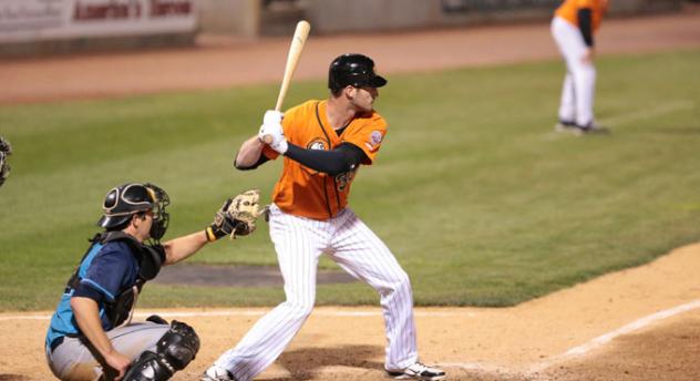 Jon Griffin at Bat for the Long Island Ducks