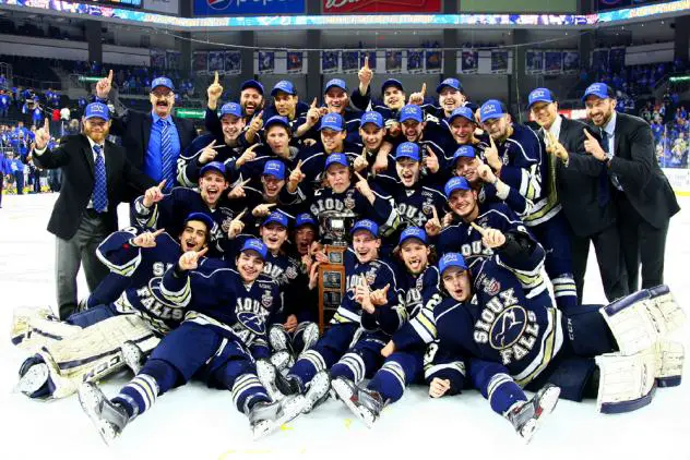 Sioux Falls Stampede Celebrate USHL Clark Cup Championship