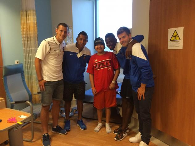 Orange County Blues FC Visit Children's Hospital of Orange County