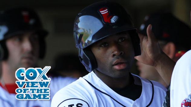 Jackie Bradley, Jr. of the Pawtucket Red Sox