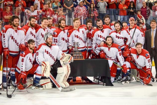 Allen Americans after Game 7 Win over Ontario Reign